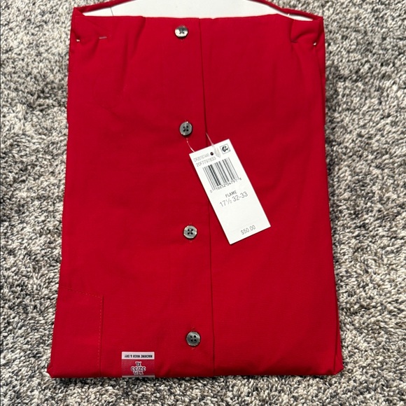 Van Heusen Men's Bold Red Dress Shirt - Picture 3 of 3